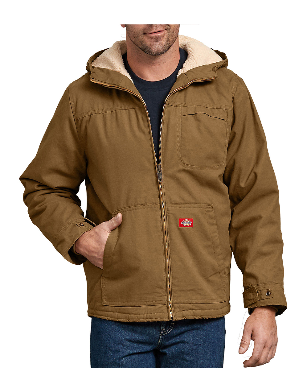 Duck Sherpa Lined Hooded Jacket